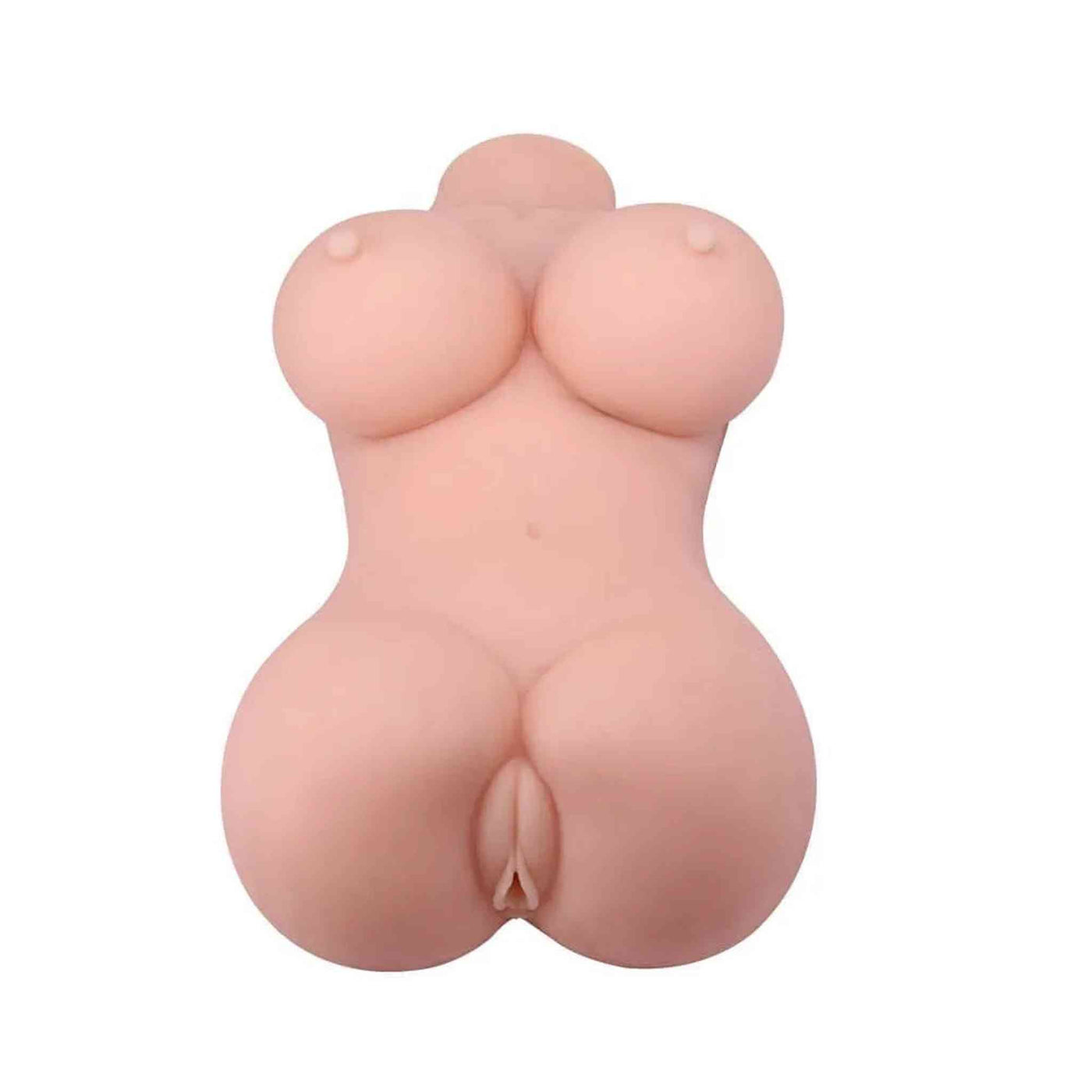 Torso donna realistico completo con seni, addome e doppia apertura vaginale visibile