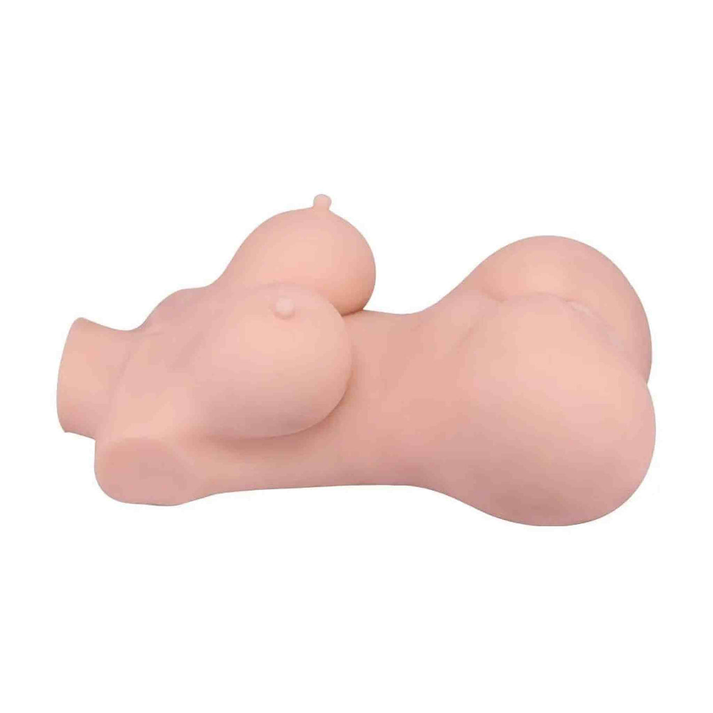 Torso femminile compatto morbido colore carne con seni prominenti e forma anatomica