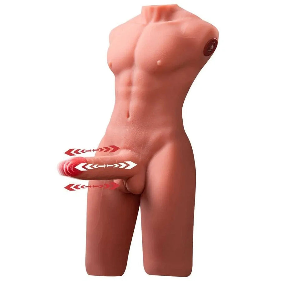 Torso Uomo 8 kg Pene con Spinta Pneumatica e Vibrazione