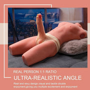 Torso Uomo 8 kg Pene con Spinta Pneumatica e Vibrazione