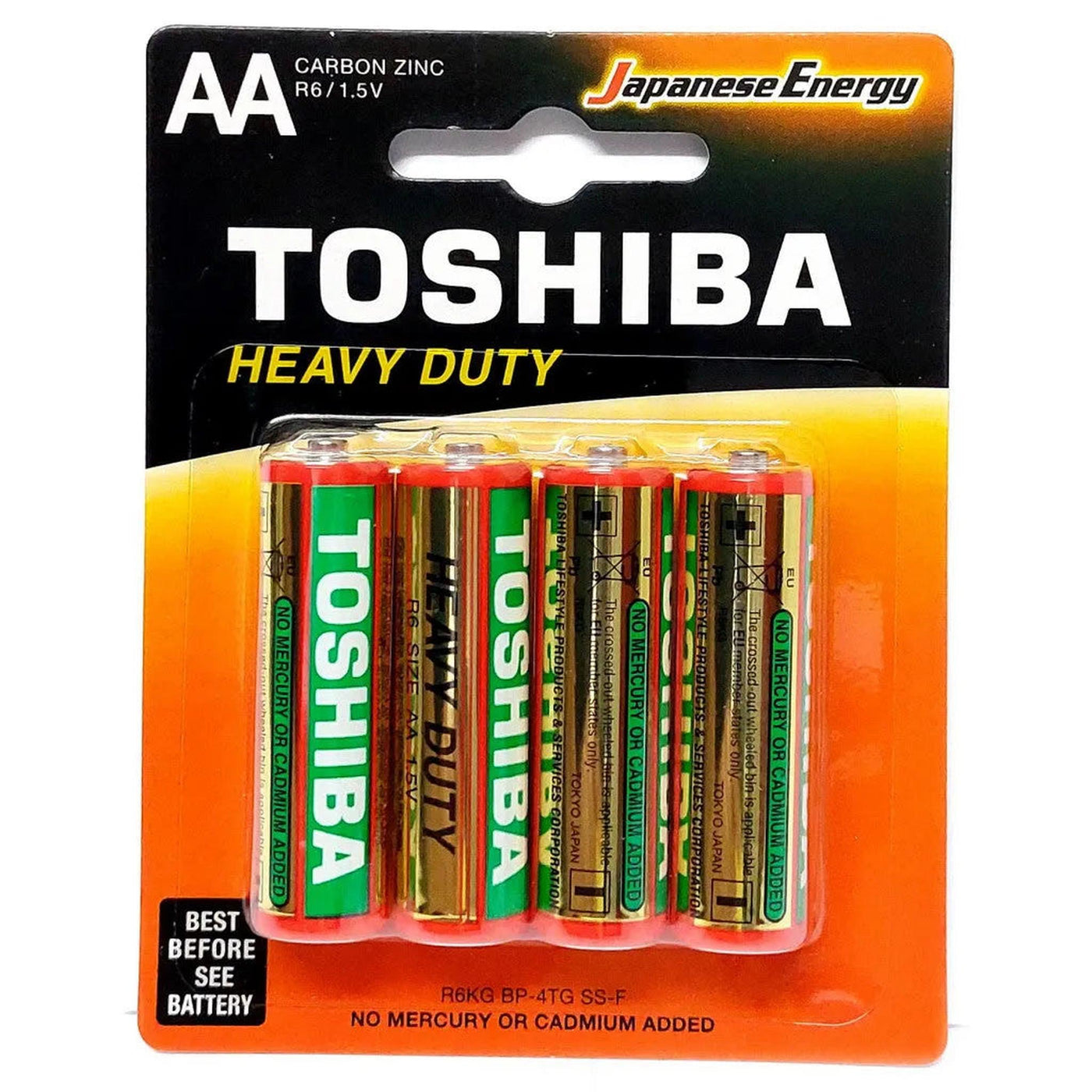 Toshiba Pile Stilo Formato AA 15V - Confezione da 4 Pezzi