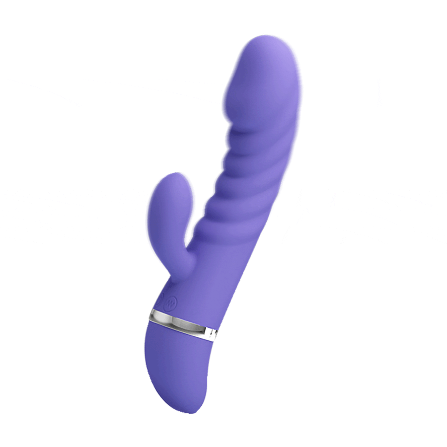 Tracy Rabbit Vibrator in Super Soft Silicone with 7 different vibration modes - Lilac