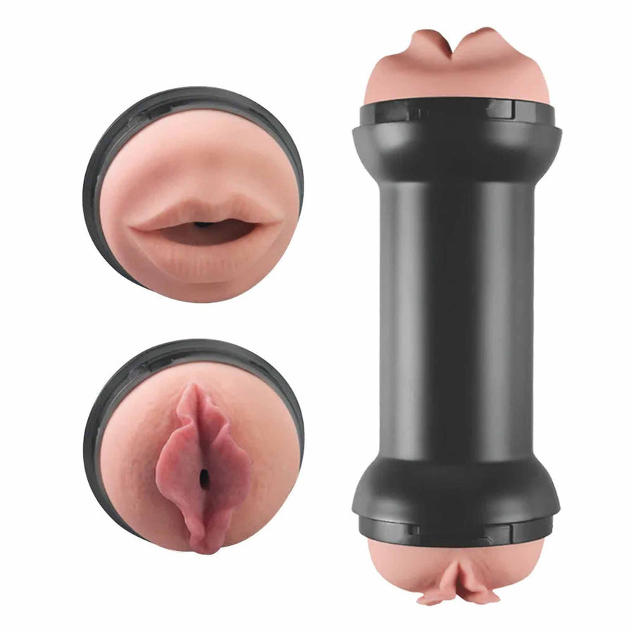 Trainingsmeister Double Side Stroker Muschi und Mundfleisch