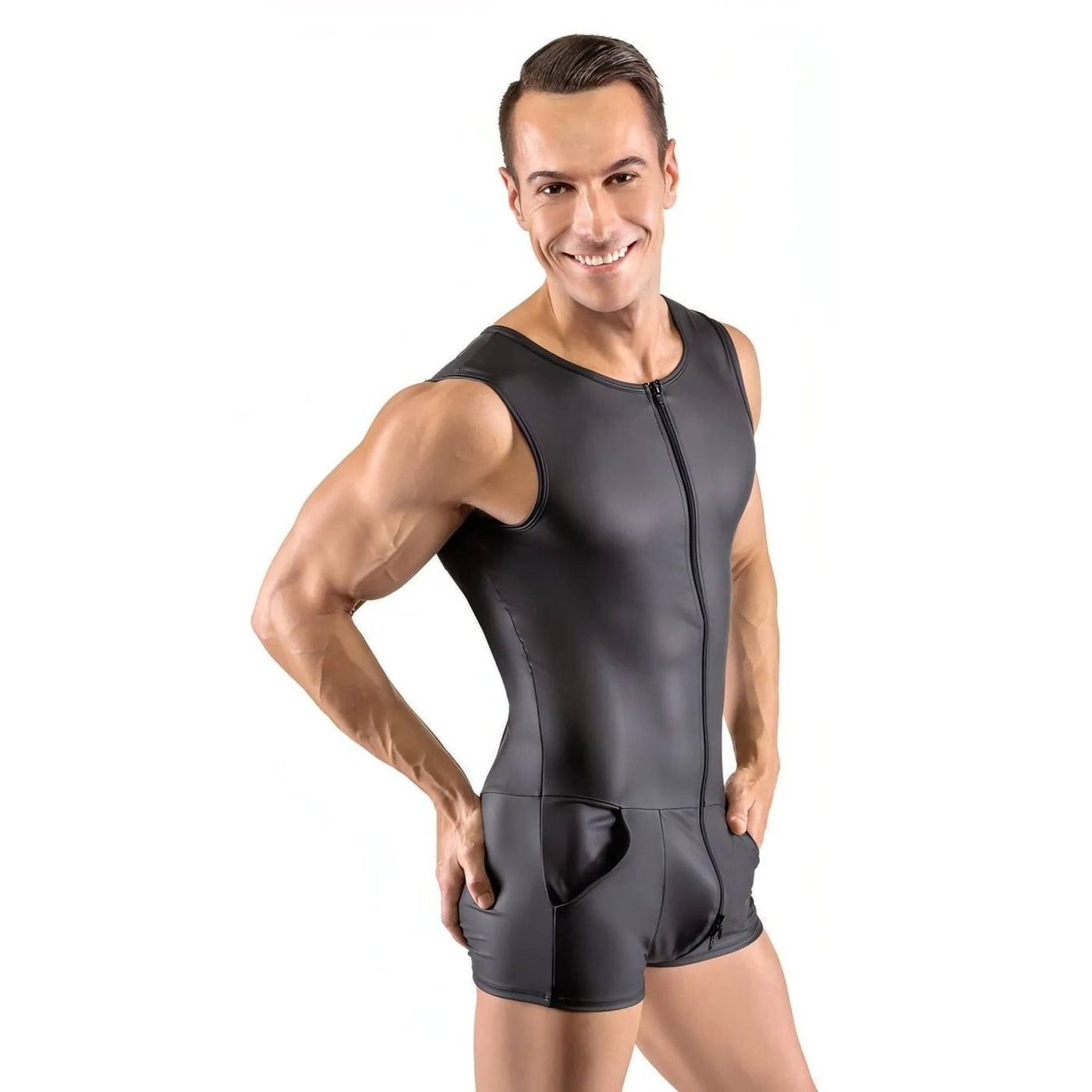 Tuta Sexy Uomo a Giromanica e Gambe Scoperte