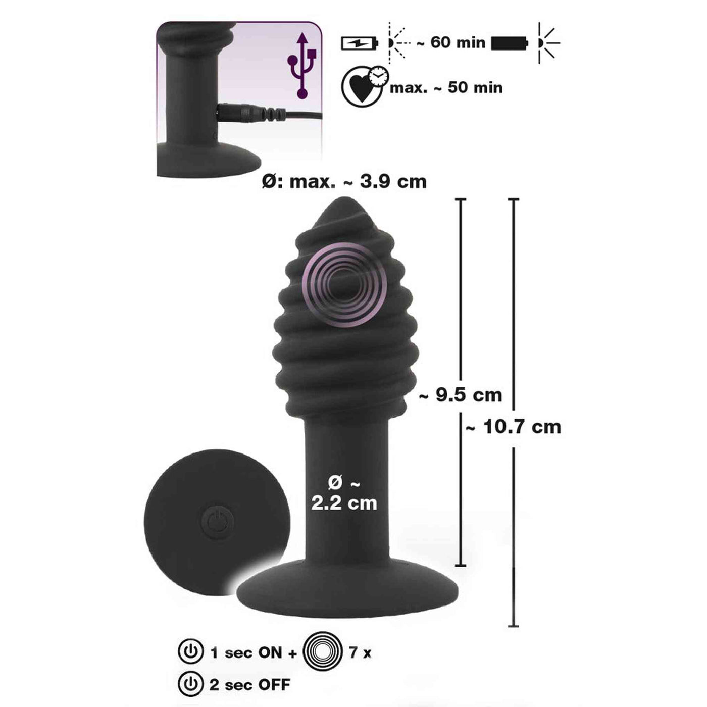 Twist Vibrante Plug Anale