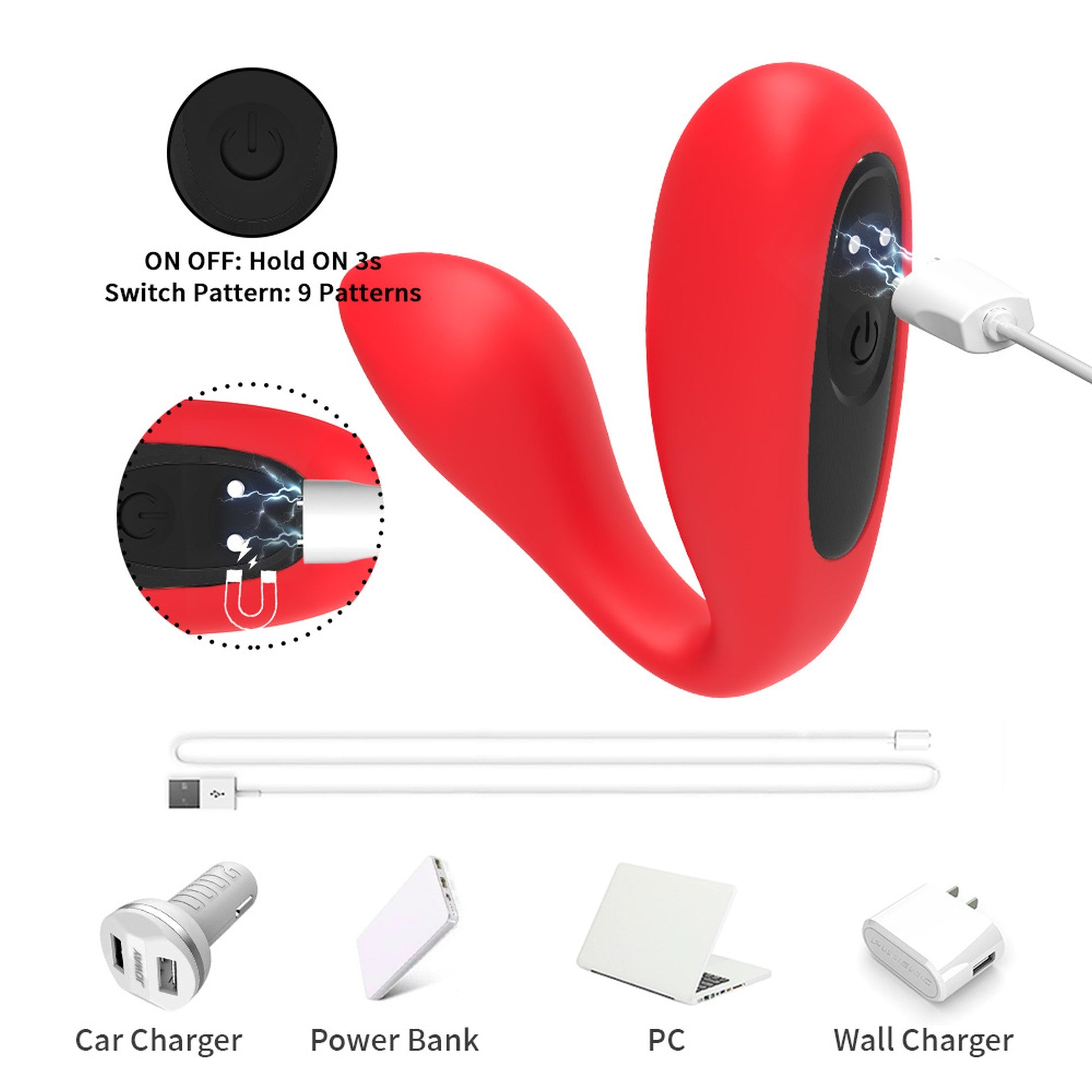 Ultrasonic Wave Vibratore di Coppia