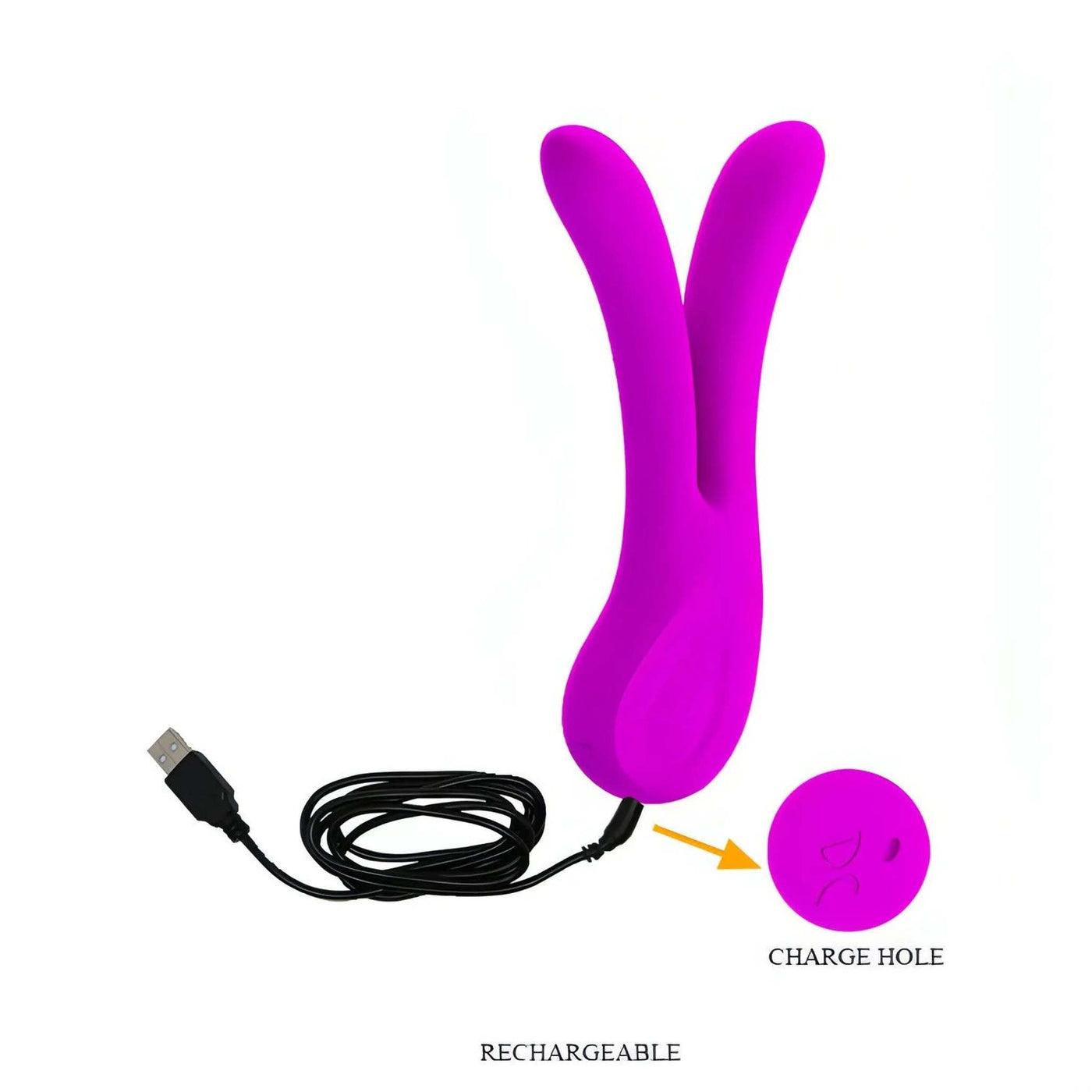 Ulysses Vibratore Rabbit Scissor Shape con 12 differenti vibrazioni