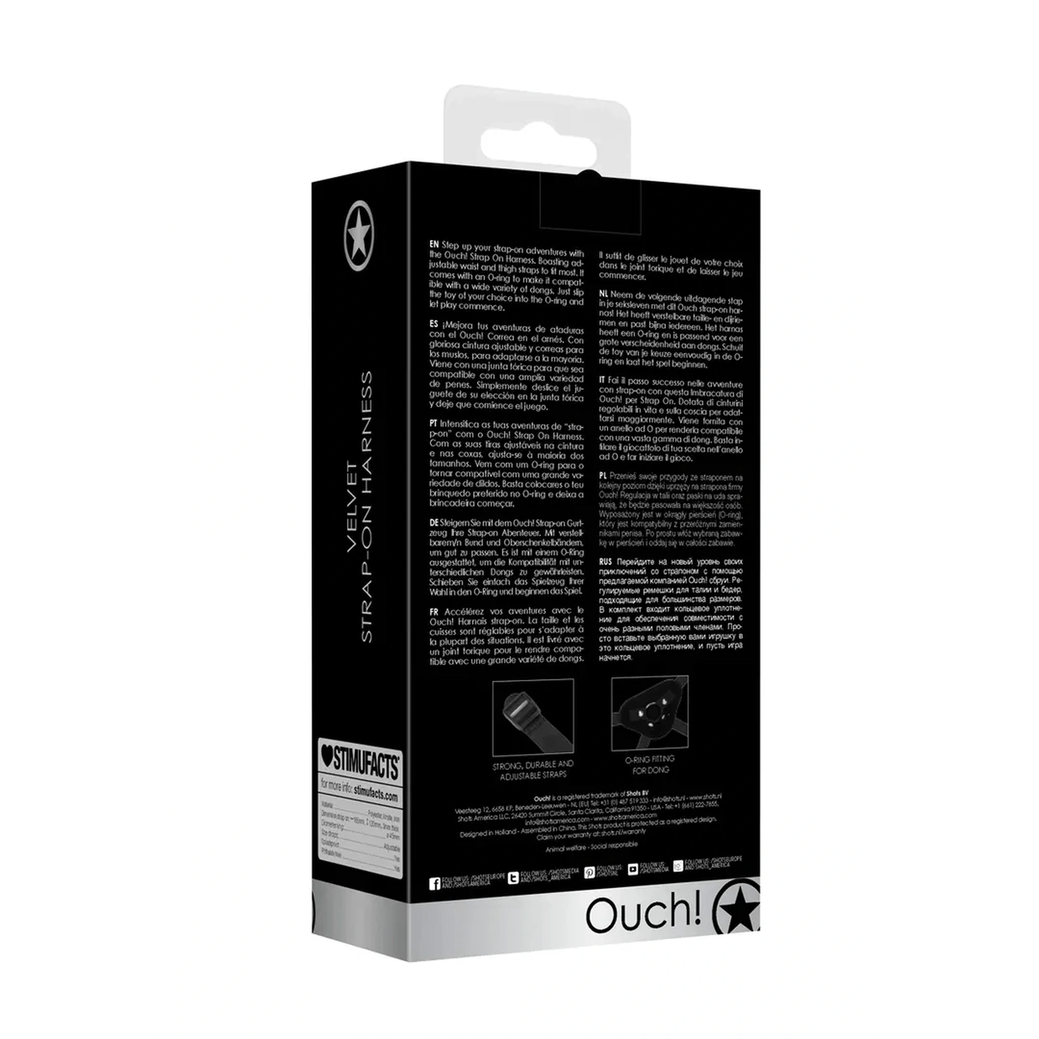 V&V Adjustable Harness with O-Ring