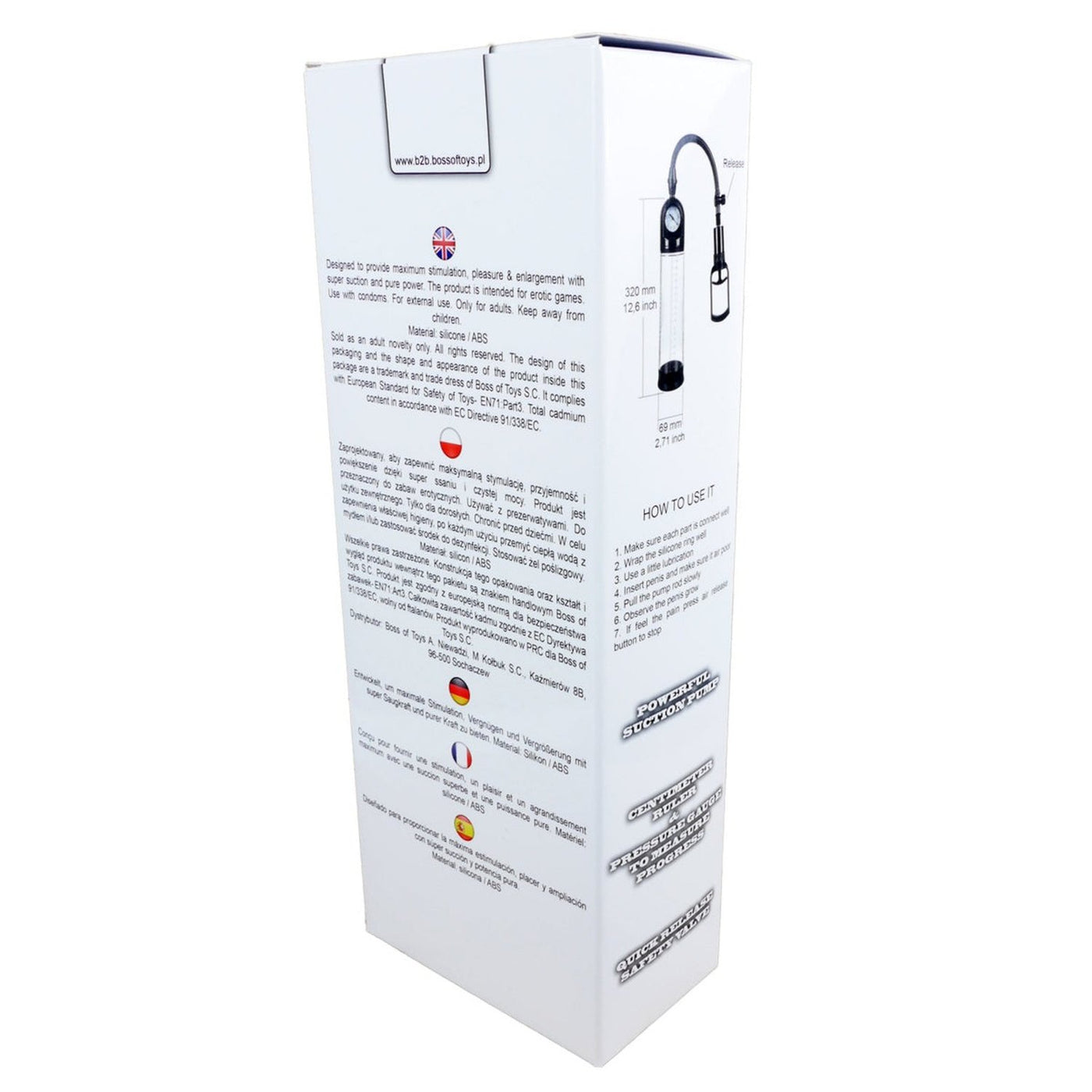 Vacuum con Manometro e Grilletto di Precione