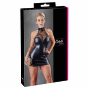 Confezione vestito sexy Cottelli PARTY scatola nera bordo rosa modella