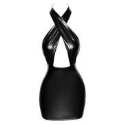 Vestitino Sexy con Top Intrecciato Al Collo