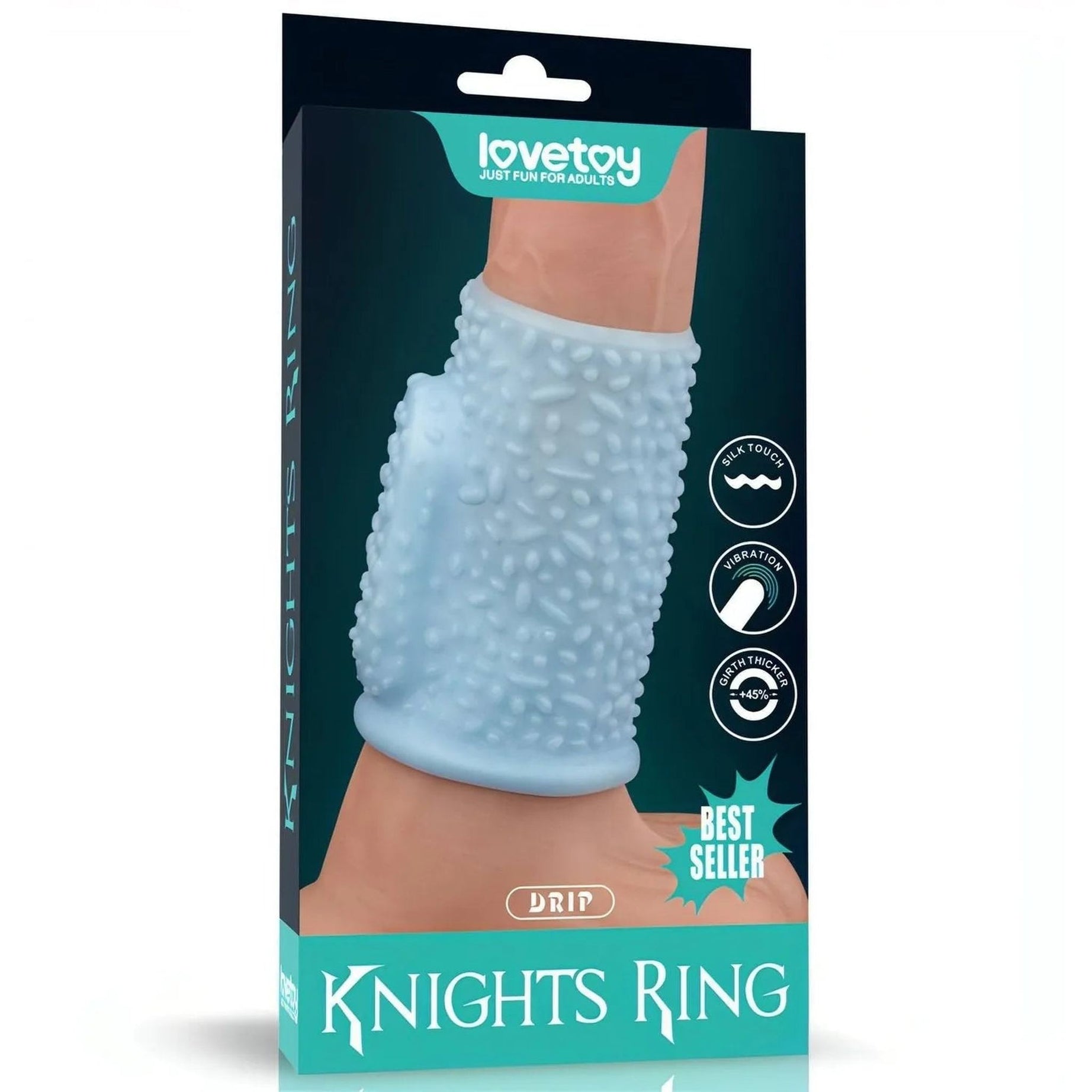 Vibrating Clouds Knights Guaina Fallica Stimolante con Vibrazione - Azzurro