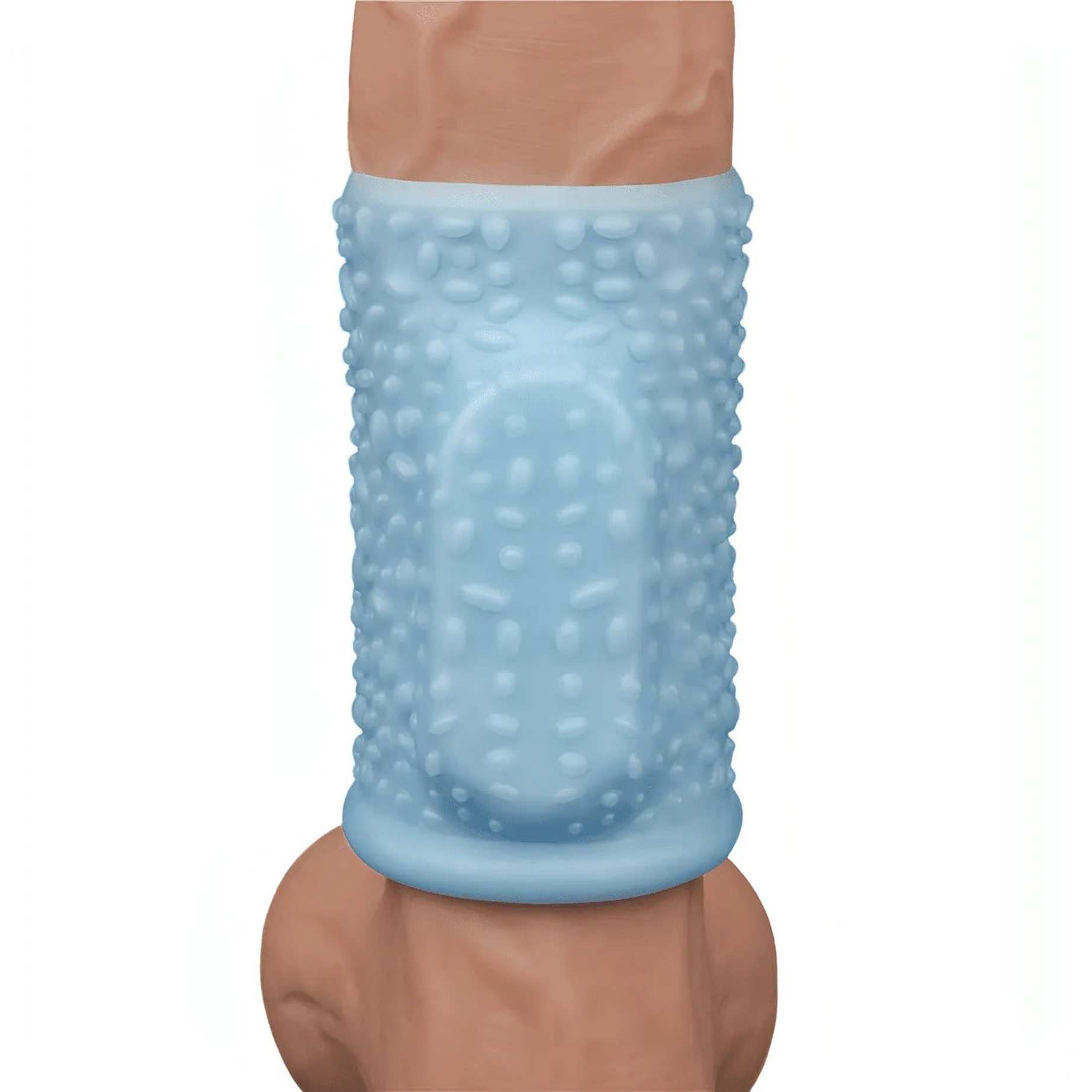 Vibrating Clouds Knights Guaina Fallica Stimolante con Vibrazione - Azzurro