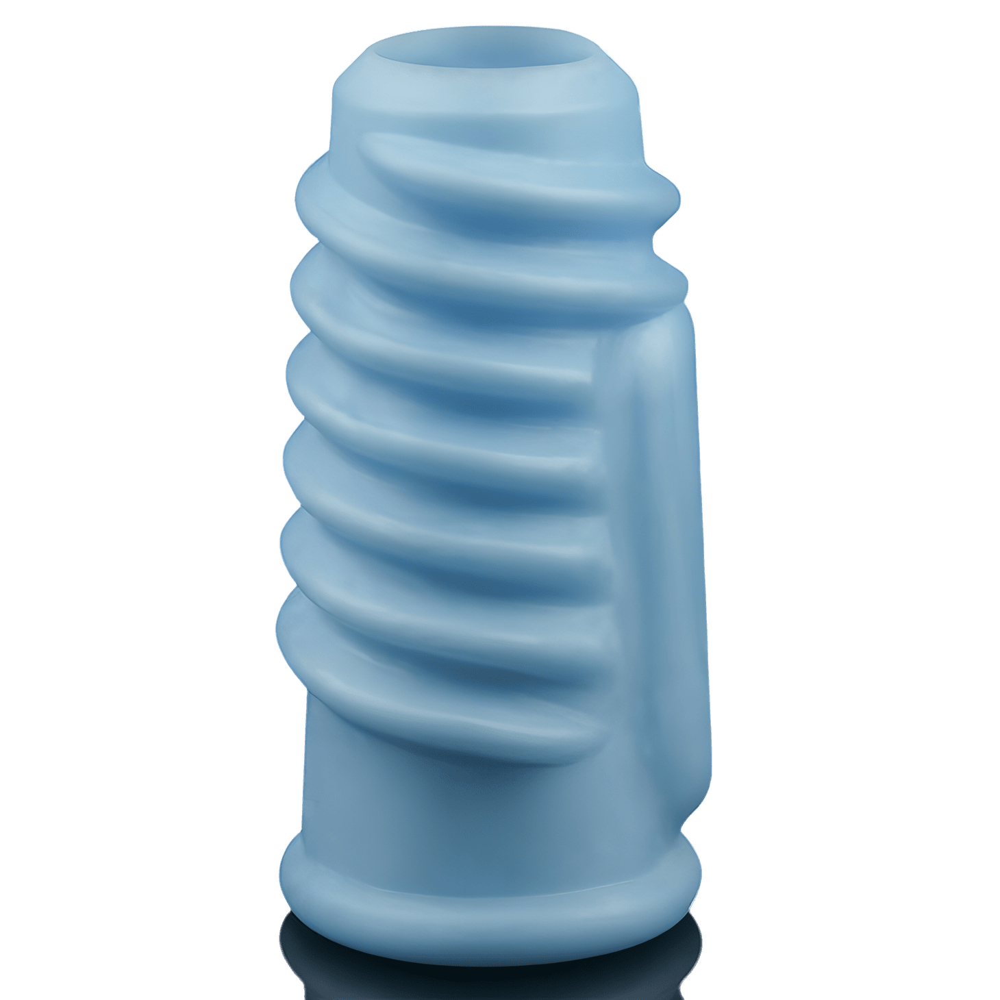 Vibrating Spiral Knights Guaina Fallica Stimolante con Vibrazione - Azzurro - GoEstasy