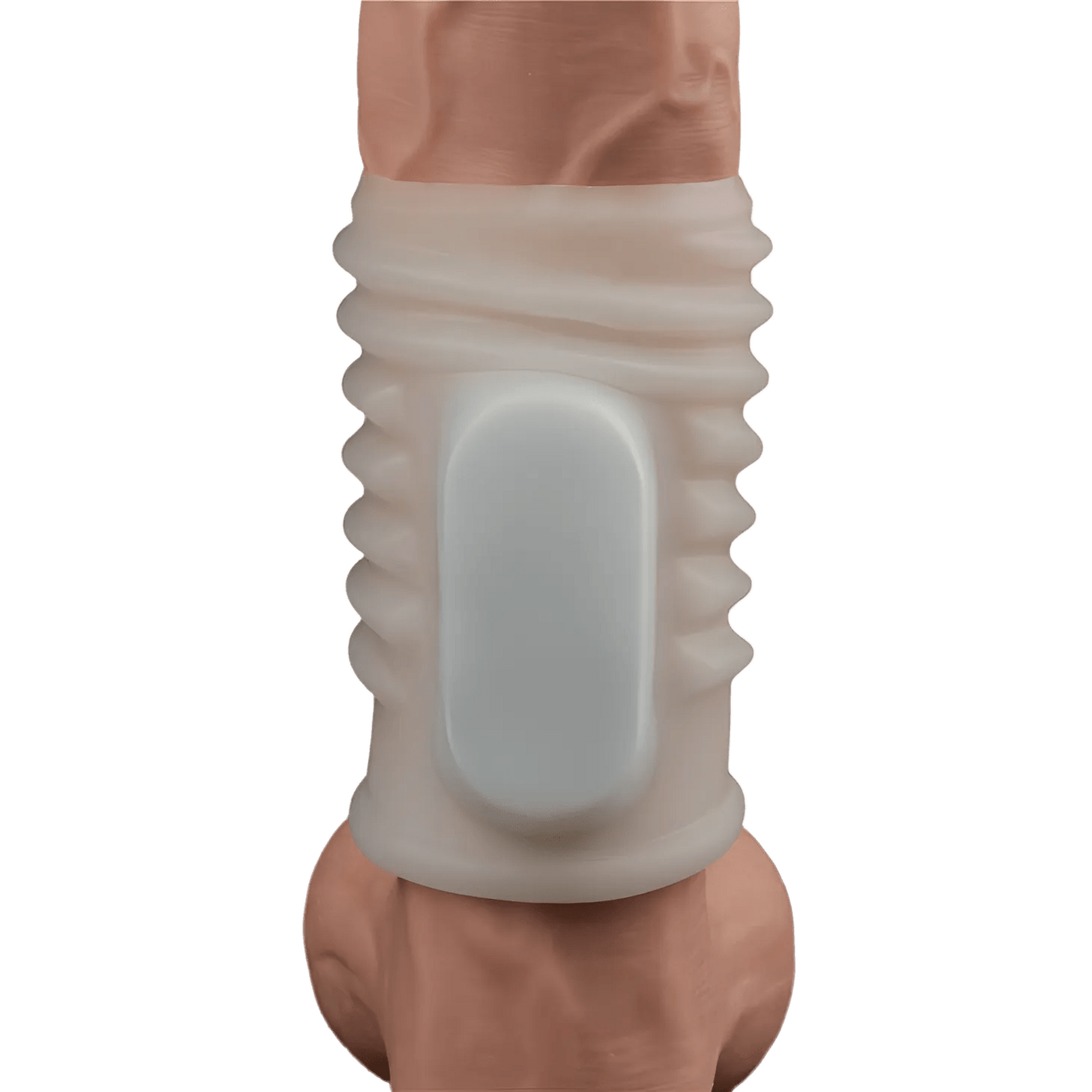 Vibrating Spiral Knights Guaina Fallica Stimolante con Vibrazione - Bianco