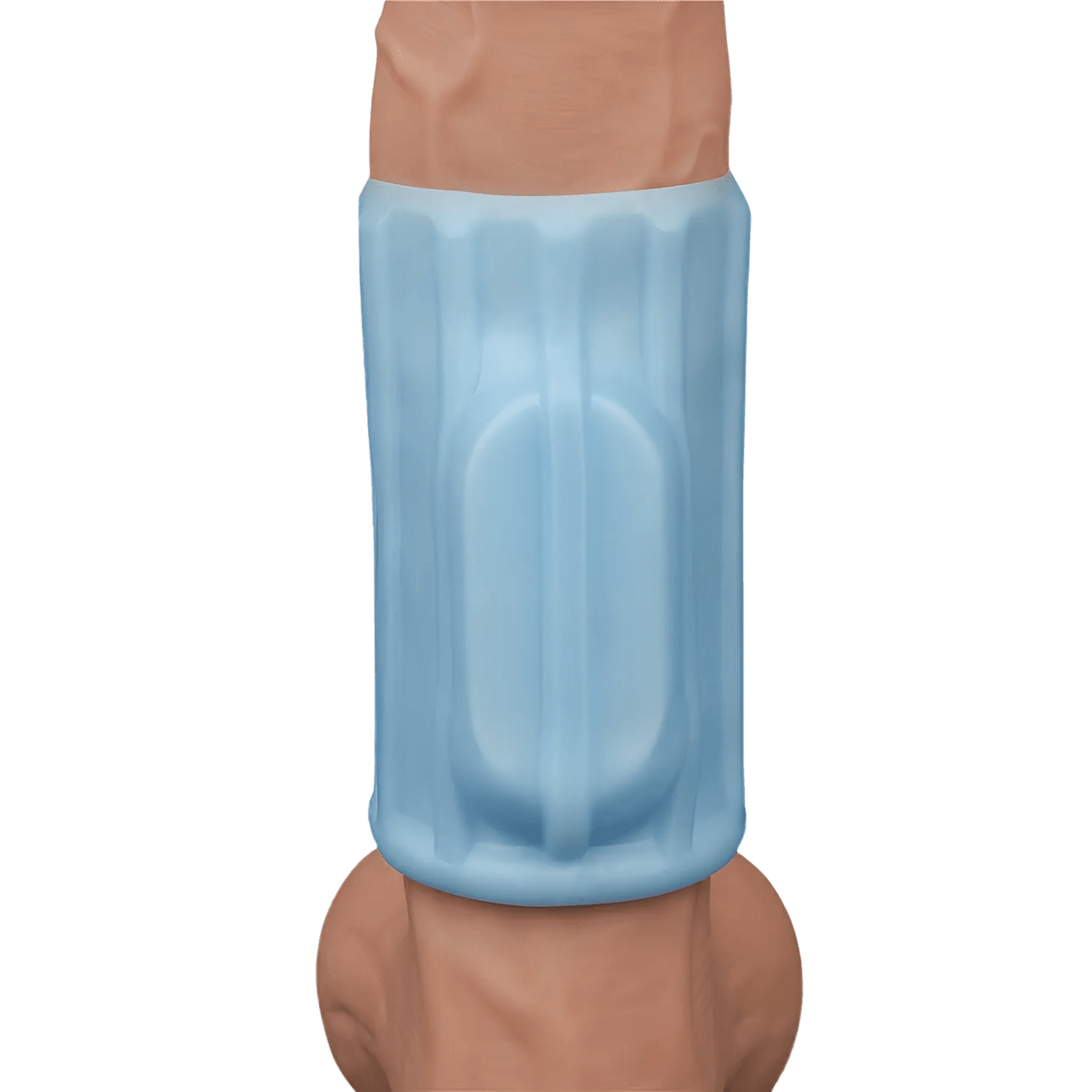 Vibrating Wave Knight Guaina Fallica Stimolante con Vibrazione - Azzurro