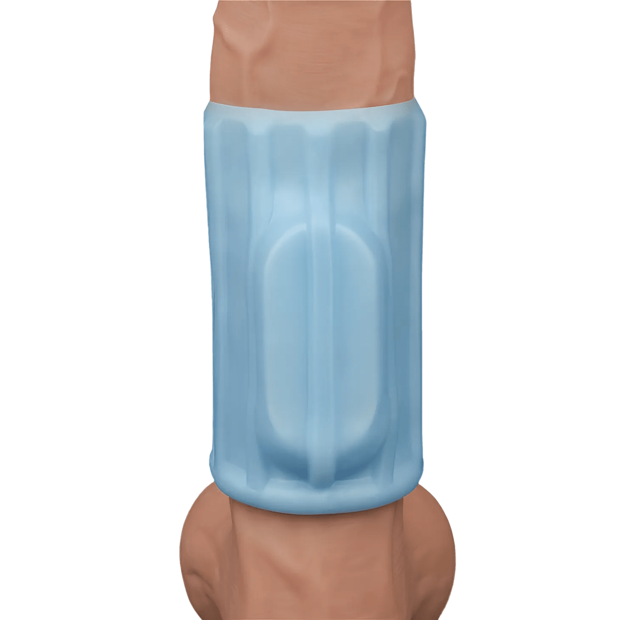 Vibrating Wave Knight Guaina Fallica Stimolante con Vibrazione - Azzurro