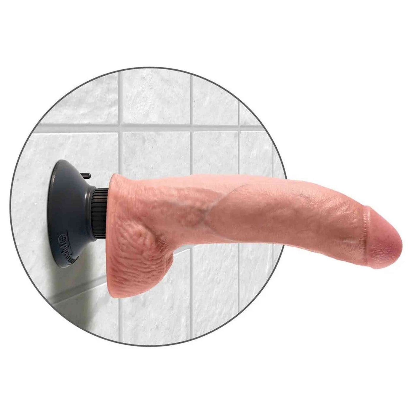 Vibratore 23 cm Super Realistico Con Testicoli e Ventosa