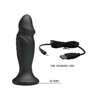 Vibratore Anale Con Glande Scolpito