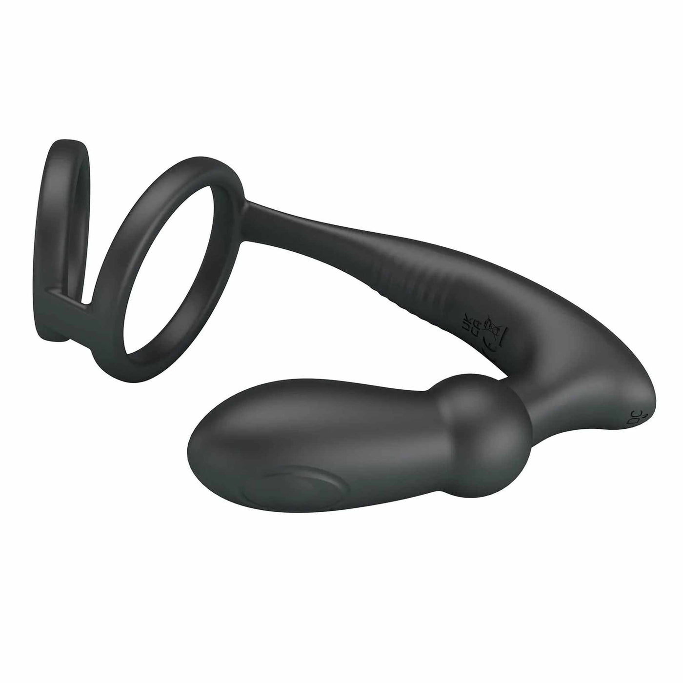 Vibratore Anale a Pulsazione Con Doppio Anello Fallico