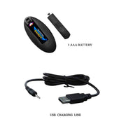 Vibratore Anale a Spinta con Telecomando Wireless