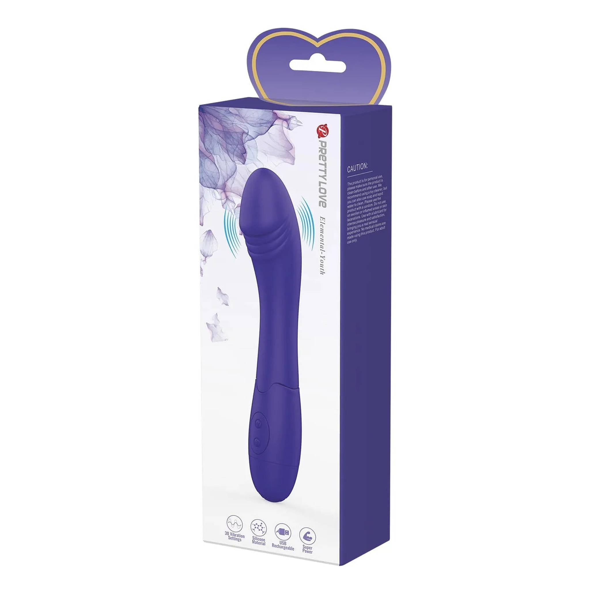 Vibratore Classico con 30 modalità di vibrazione - Silicone, Ricaricabile
