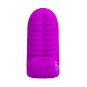 Vibratore DOPPIO da dita con stimolatore clitorideo