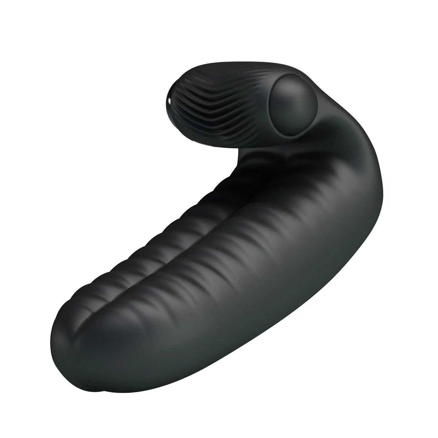 Vibratore DOPPIO da dita con stimolatore clitorideo