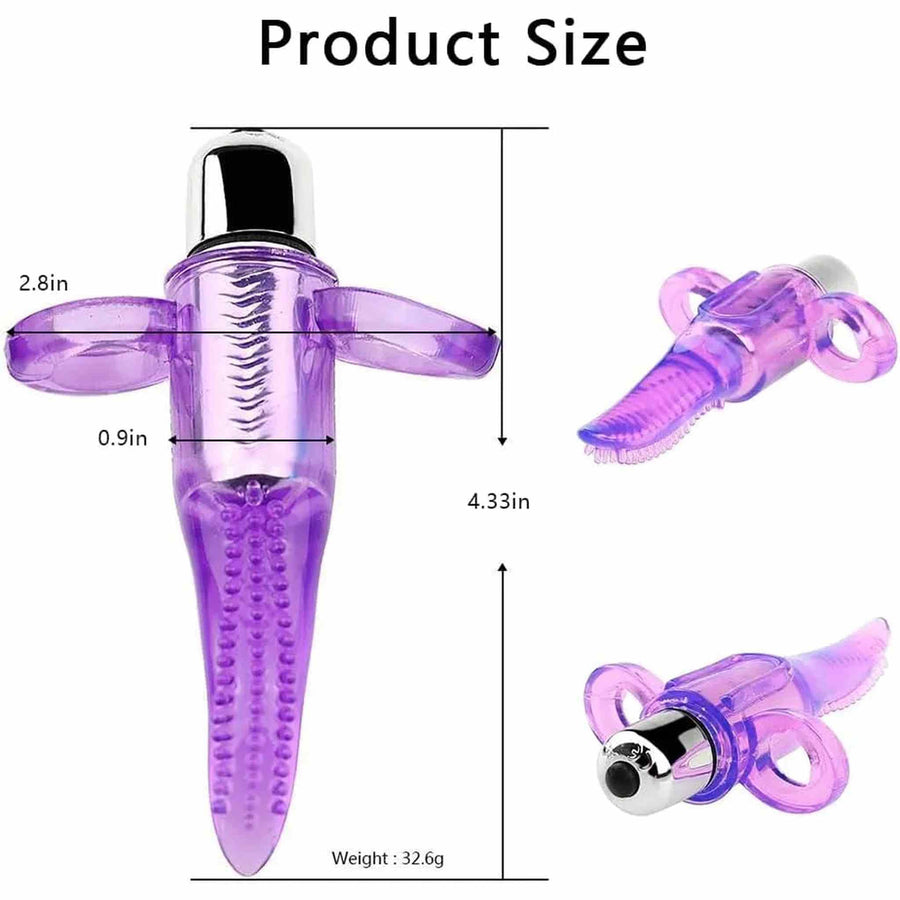 Weicher Fingervibrator mit stimulierenden Reliefs