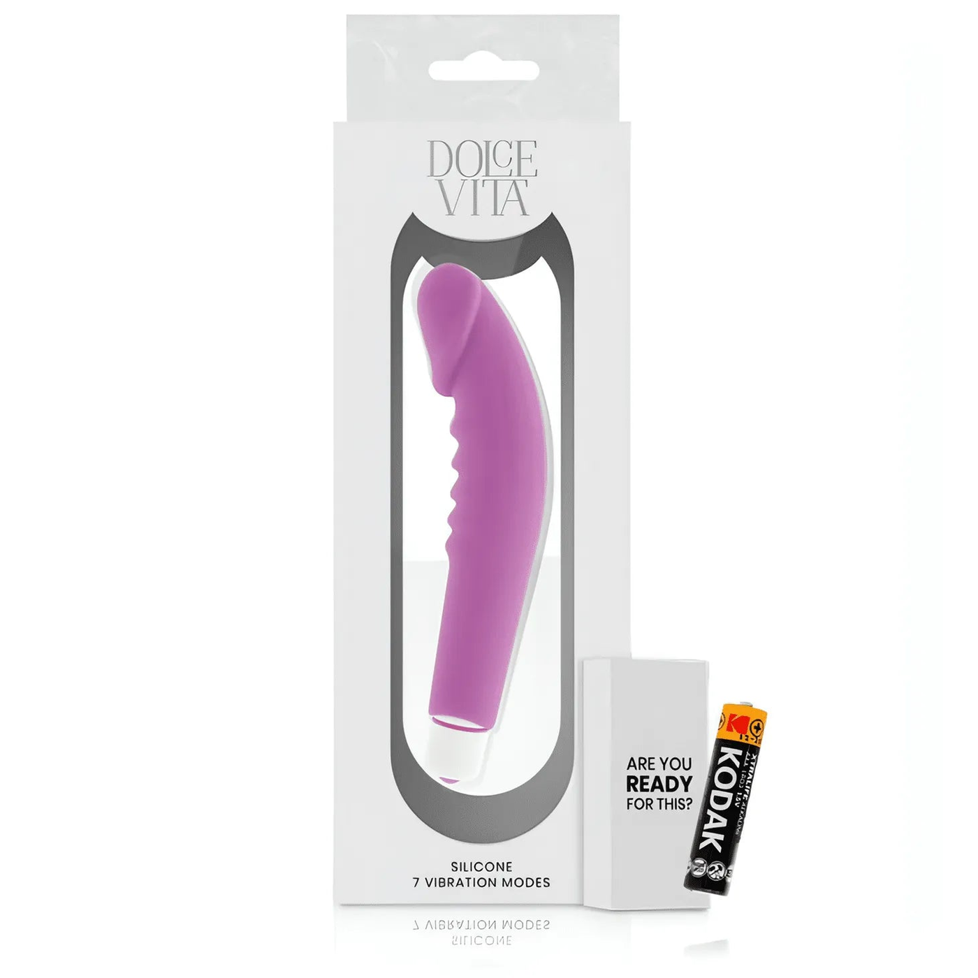 Vibratore Design A Forma Fallica Con Scanalature Stimolanti
