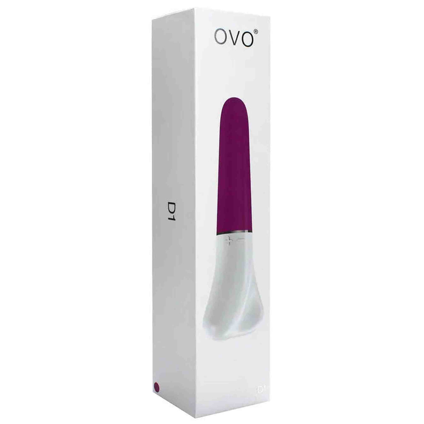 Vibratore Design OVO D1 - Viola/Bianco