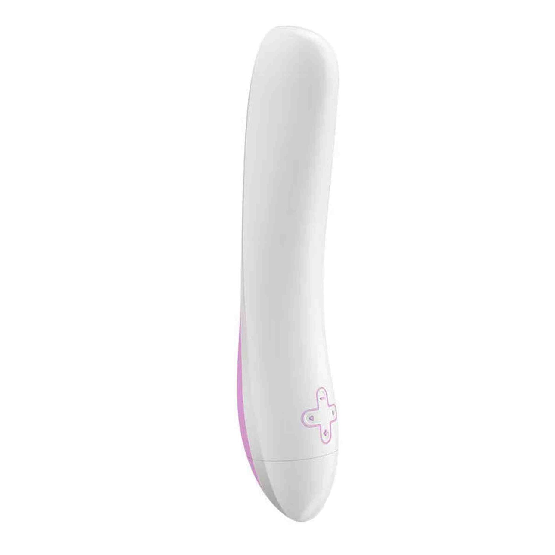Vibratore Design OVO F7 - Bianco/Rosa