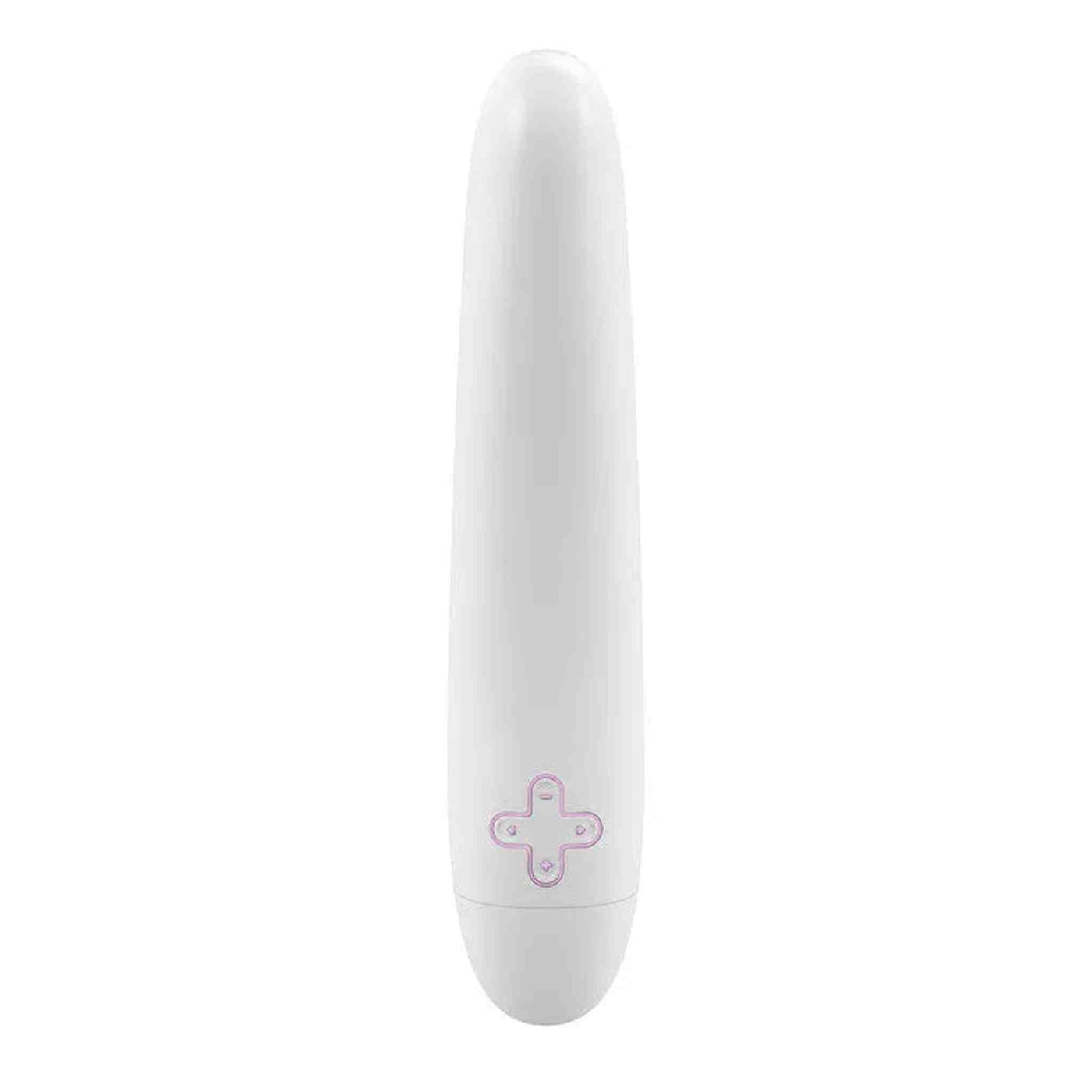 Vibratore Design OVO F7 - Bianco/Rosa