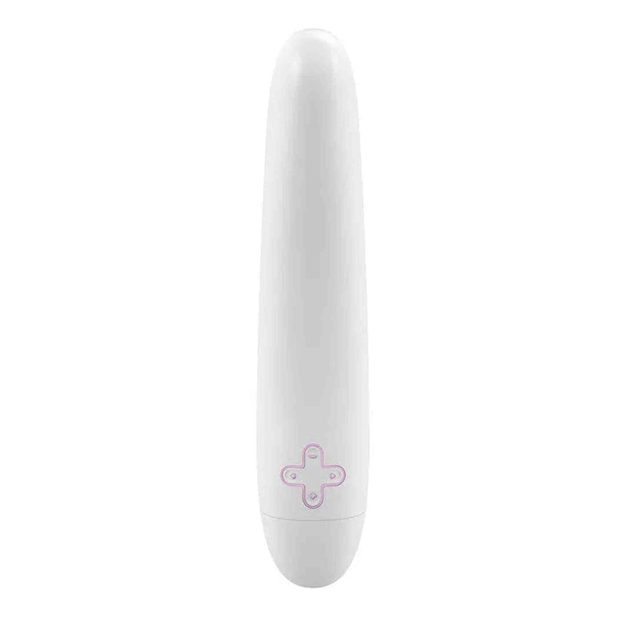 OVO F7 Design Vibrator – Weiß/Rosa