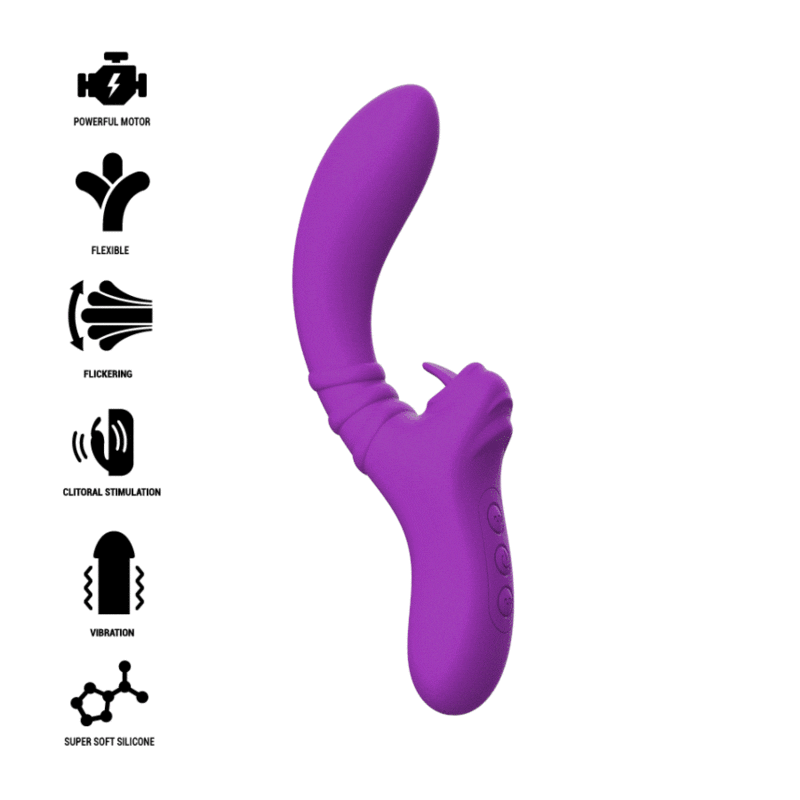 Intense™ Harry Rabbit Curved Tongue Vibrator