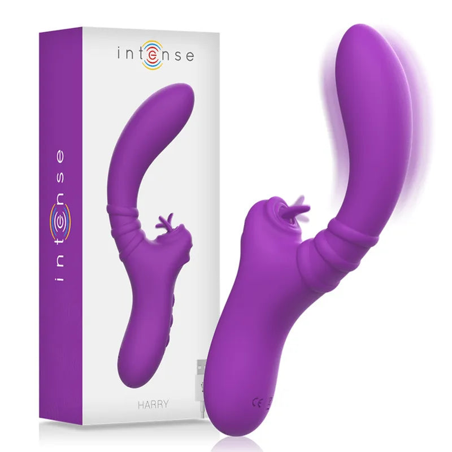 Intense™ Harry Rabbit Curved Tongue Vibrator