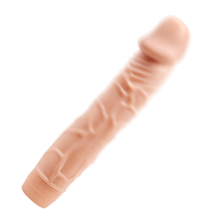 Realistic Vibrator made of Soft Skin - 22.5 cm Ø 4.5 cm Multispeed - Flesh Pink