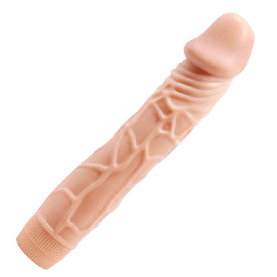 Realistic Vibrator made of Soft Skin - 22.5 cm Ø 4.5 cm Multispeed - Flesh Pink
