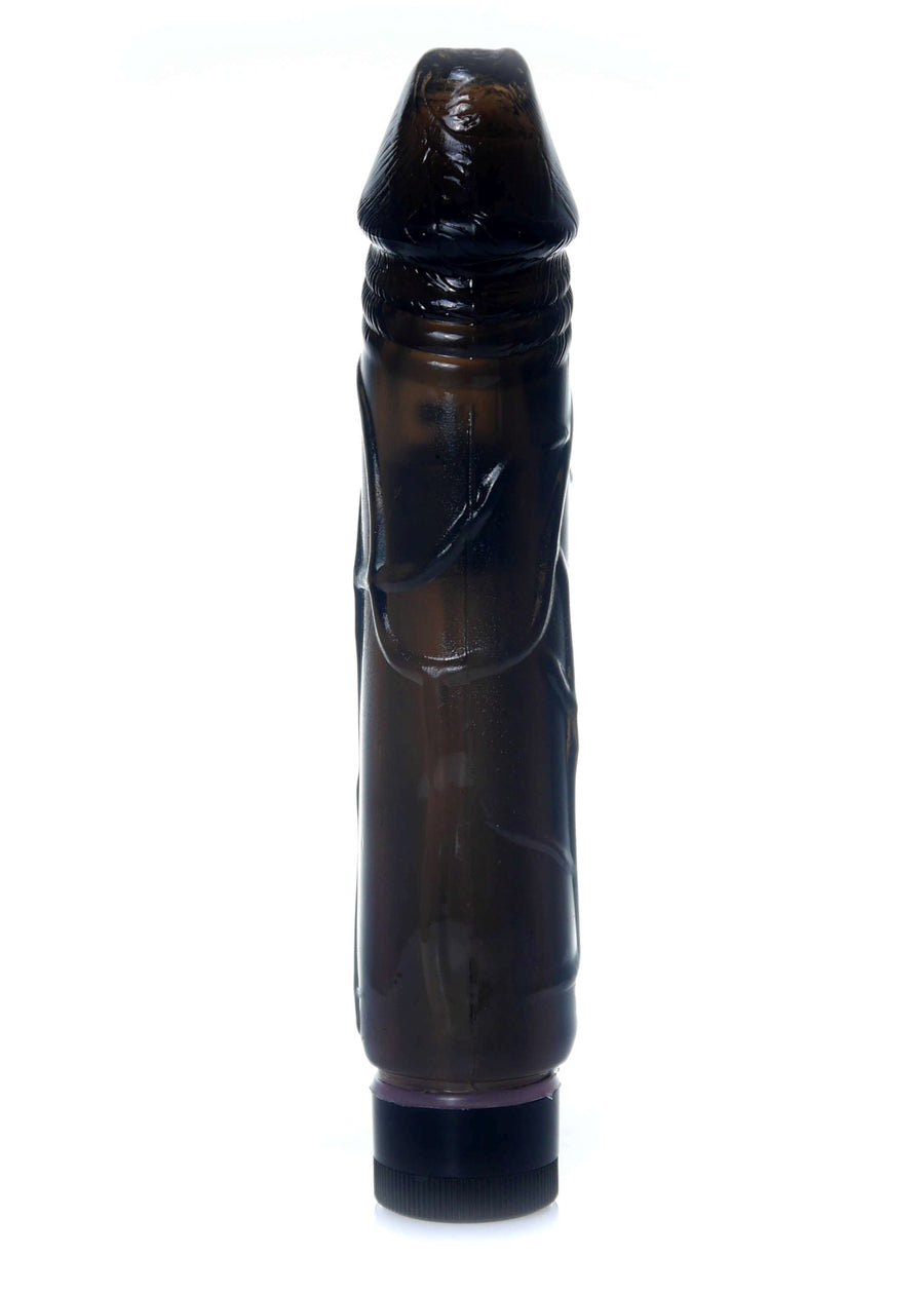 Vibratore Nero in Jelly 22 cm