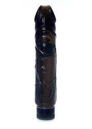 Vibratore Nero in Jelly 22 cm
