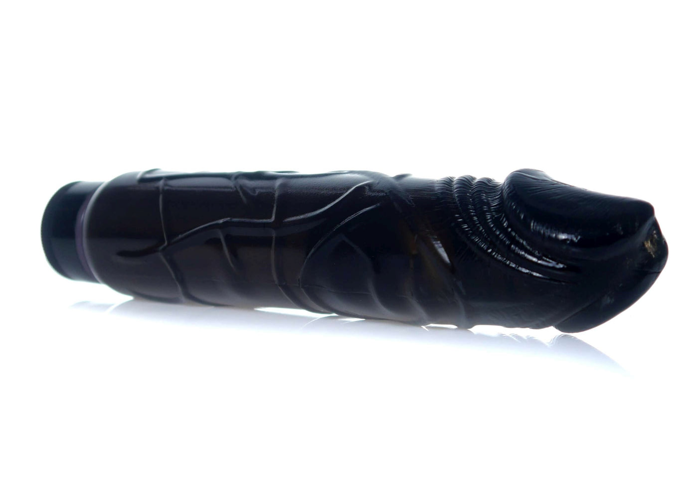 Vibratore Nero in Jelly 22 cm
