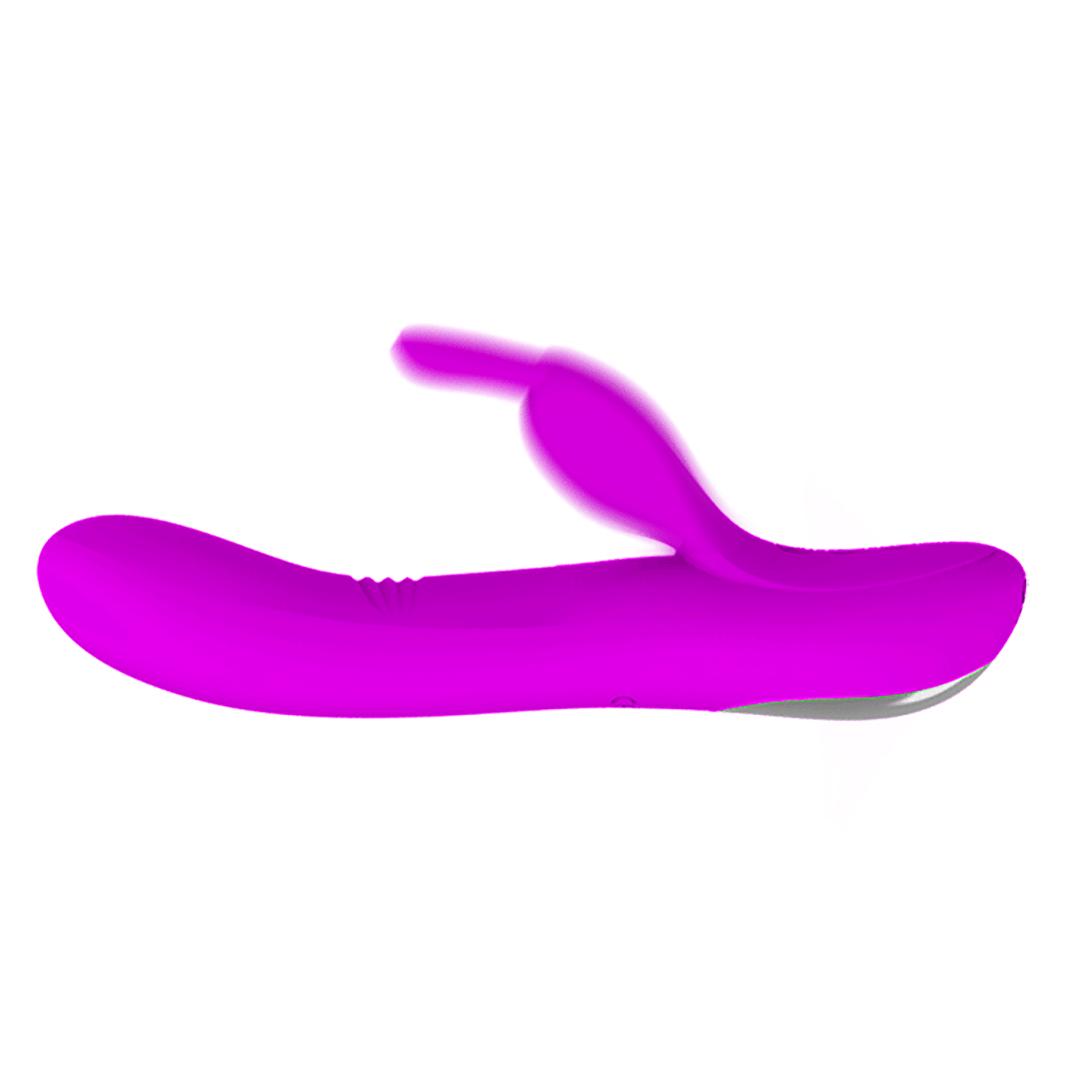 Vibratore Rabbit 100% in silicone, con 4 diverse modalità di tickling e 7 diverse modalità di vibrazione - Viola, Ricaricabile,