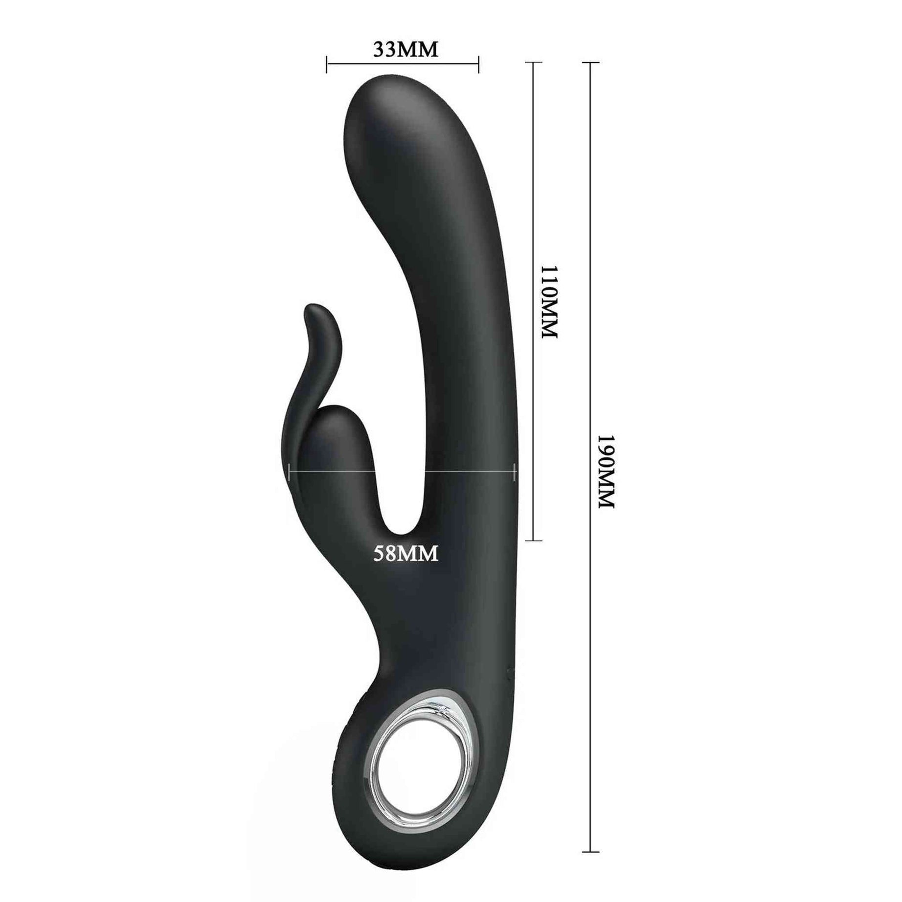 Vibratore Rabbit Carina - Silicone, Ricaricabile