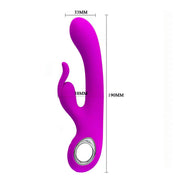 Vibratore Rabbit Carina - Silicone, Ricaricabile