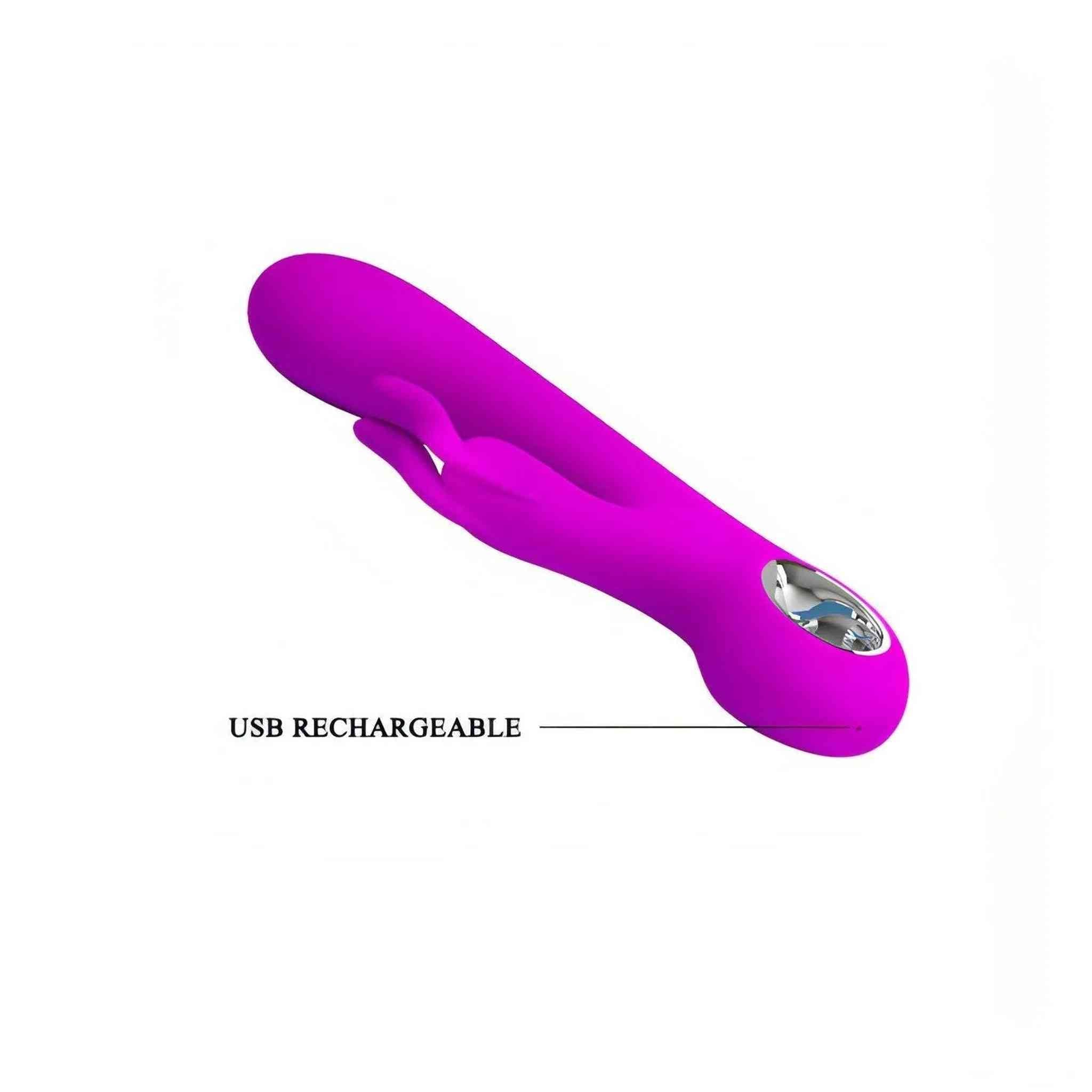 Vibratore Rabbit Carina - Silicone, Ricaricabile