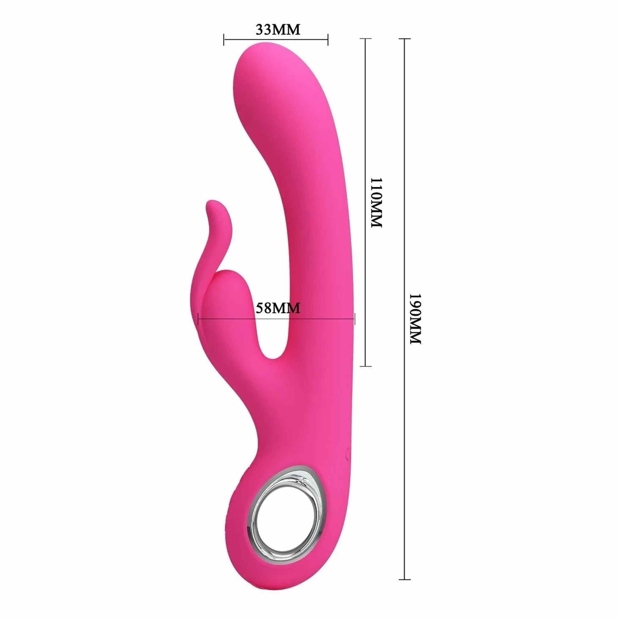 Vibratore Rabbit Carina - Silicone, Ricaricabile