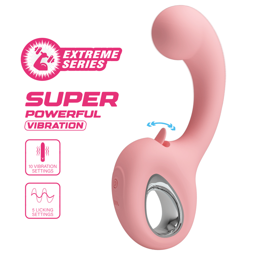 Vibratore Rabbit Punto G Con Stimolatore a Lingua