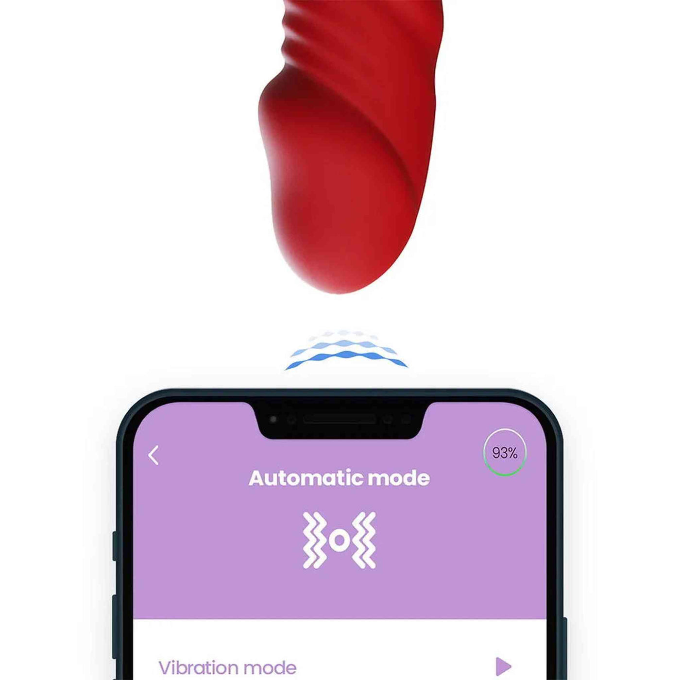 Vibratore Rabbit a Spinta e Pulsazione con Controllo da Smartphone