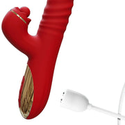 Vibratore Rabbit a Spinta e Pulsazione con Controllo da Smartphone