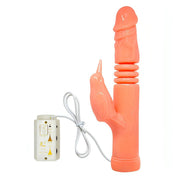 Vibratore Rabbit con Rotazione e UP & Down - Rosa Carne